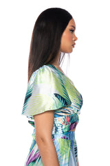 ETTA CROPPED FLOUNCE SLEEVE BLOUSE