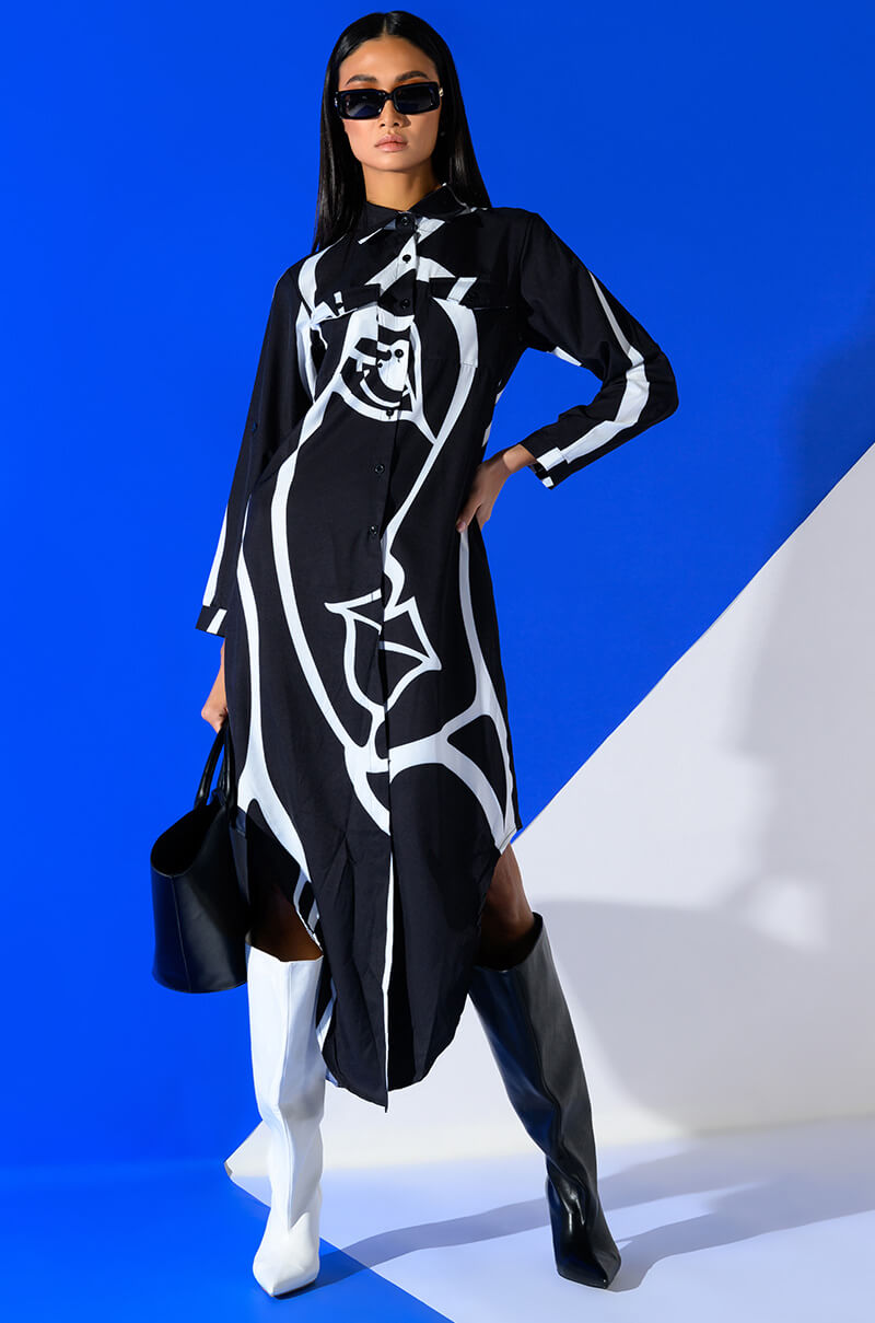 EUROPE GETAWAY BUTTON DOWN MAXI DRESS