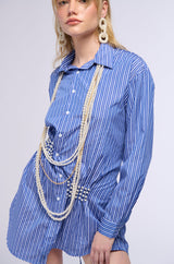 EVAN CORSET DETAIL BLOUSE