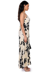 EVELYNN PLEATED MAXI DRESS