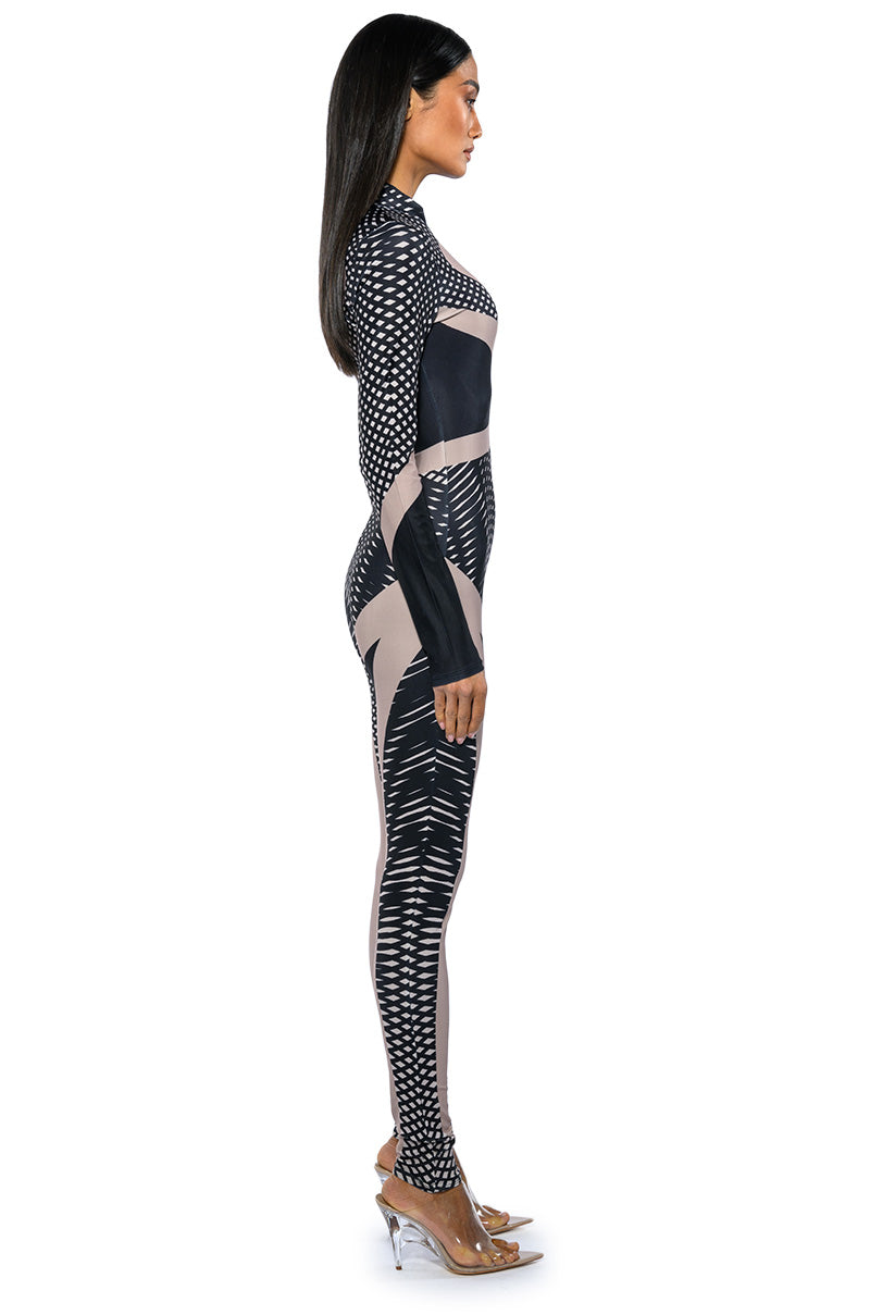 EVERY EVENT PATTERNED CATSUIT