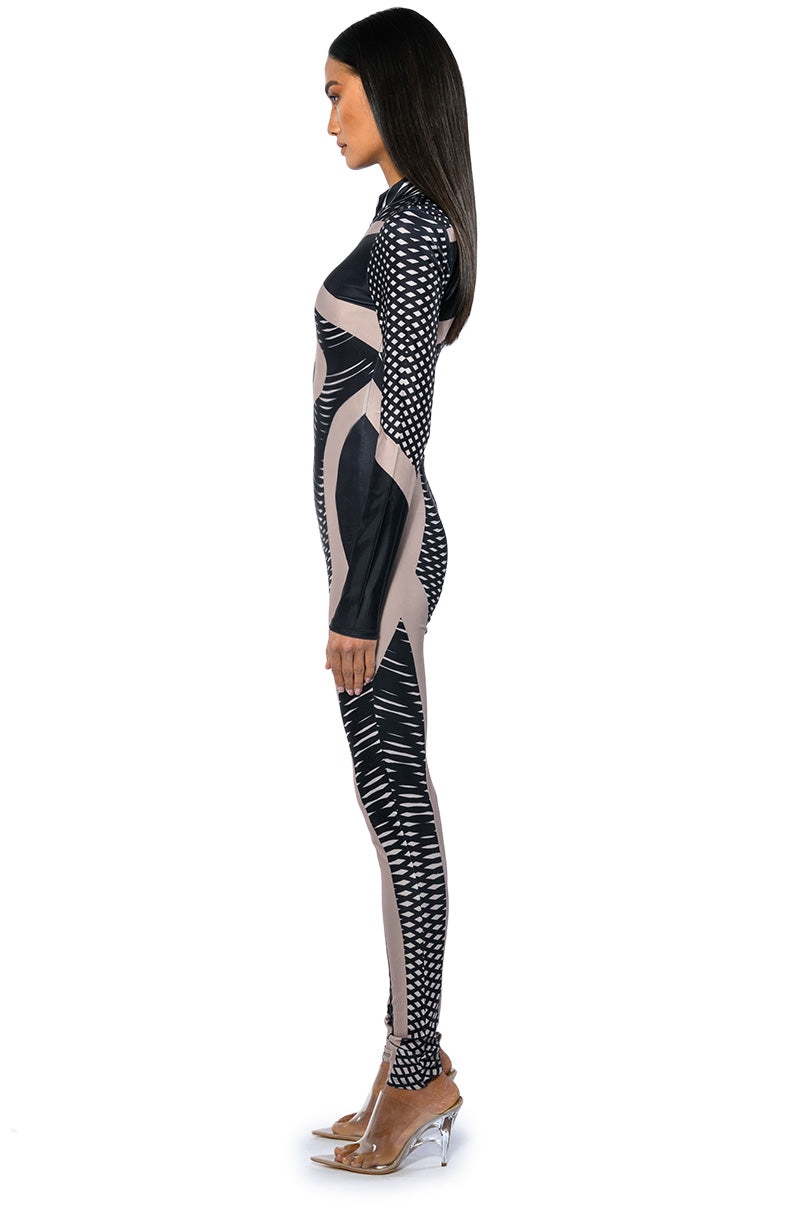 EVERY EVENT PATTERNED CATSUIT