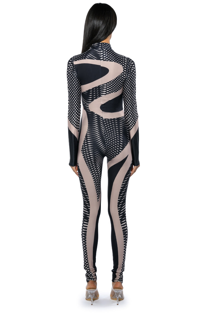 EVERY EVENT PATTERNED CATSUIT