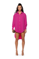 EVERYDAY BUTTON DOWN SHIRT DRESS
