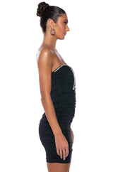 EVERYONE WANTS HER STRAPLESS MINI DRESS