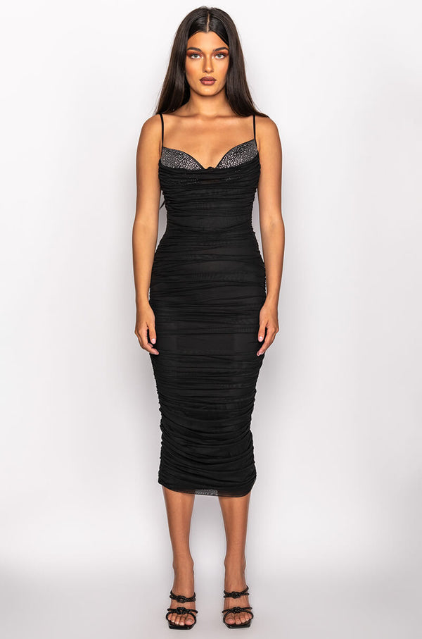 EVERYTHING YOU HEAR ABOUT MESH MIDI DRESS