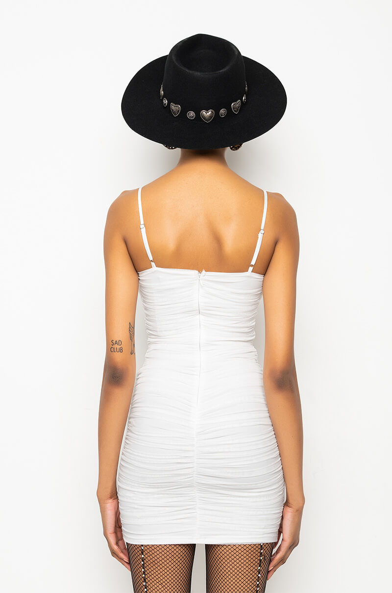 EVERYTHING YOU HEAR ABOUT MESH MINI DRESS