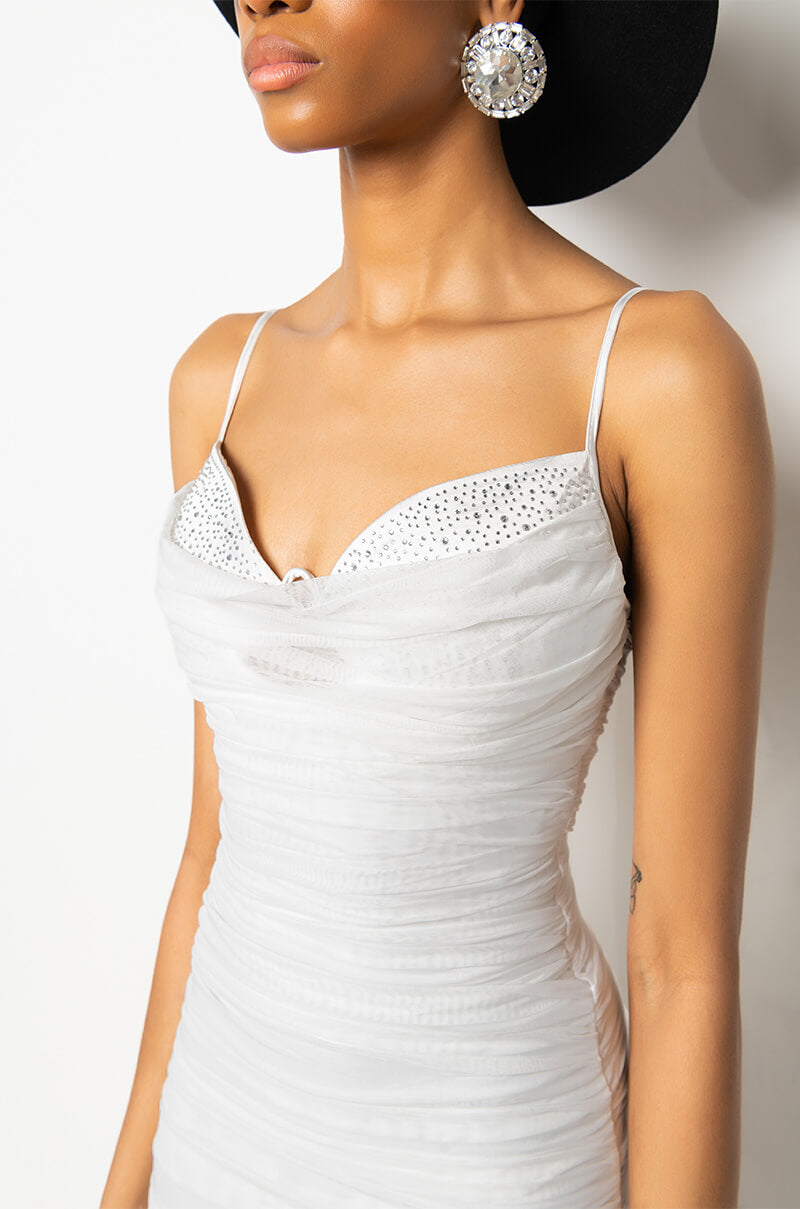 EVERYTHING YOU HEAR ABOUT MESH MINI DRESS