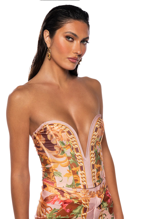 EVOLVE DEEP V CORSET TOP