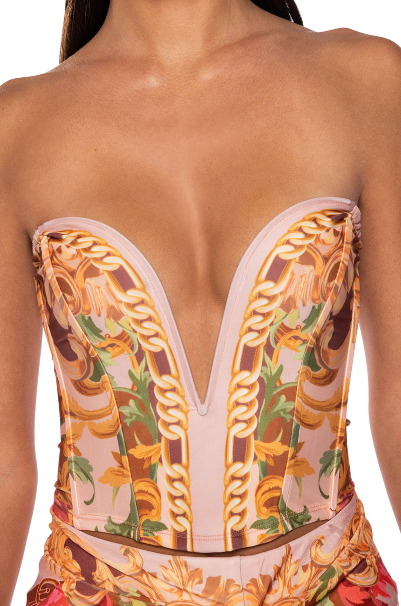 EVOLVE DEEP V CORSET TOP