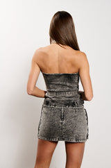 EXCLUSIVE LOOKS BELTED CORSET TOP