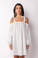 FACE IT OFF THE SHOULDER DRESS