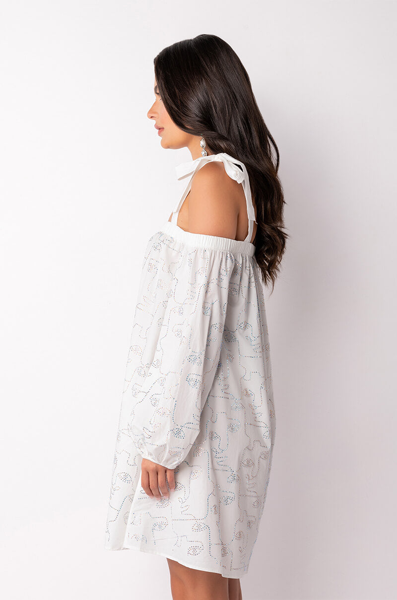 FACE IT OFF THE SHOULDER DRESS