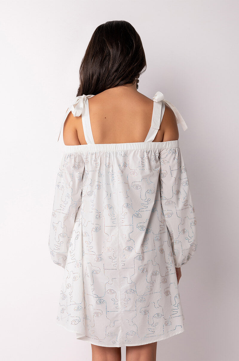 FACE IT OFF THE SHOULDER DRESS
