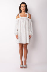 FACE IT OFF THE SHOULDER DRESS