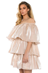 FAIRY DREAMS CHIFFON LAYERED MINI DRESS