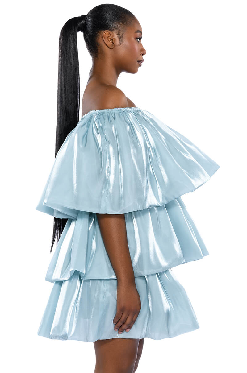 FAIRY DREAMS CHIFFON LAYERED MINI DRESS