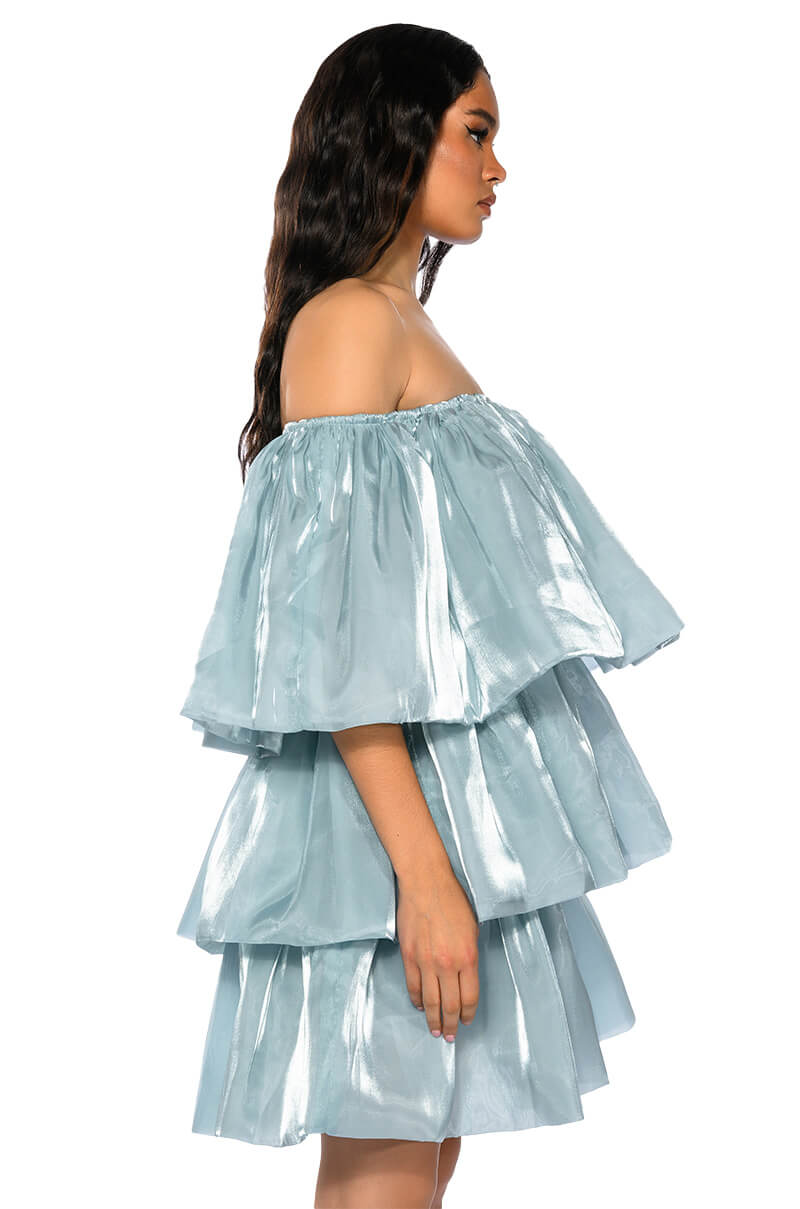 FAIRY DREAMS CHIFFON LAYERED MINI DRESS