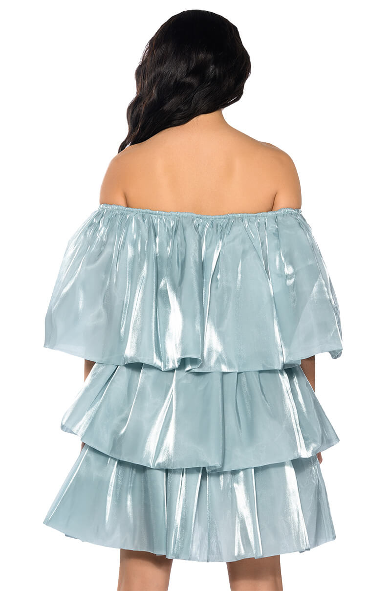 FAIRY DREAMS CHIFFON LAYERED MINI DRESS
