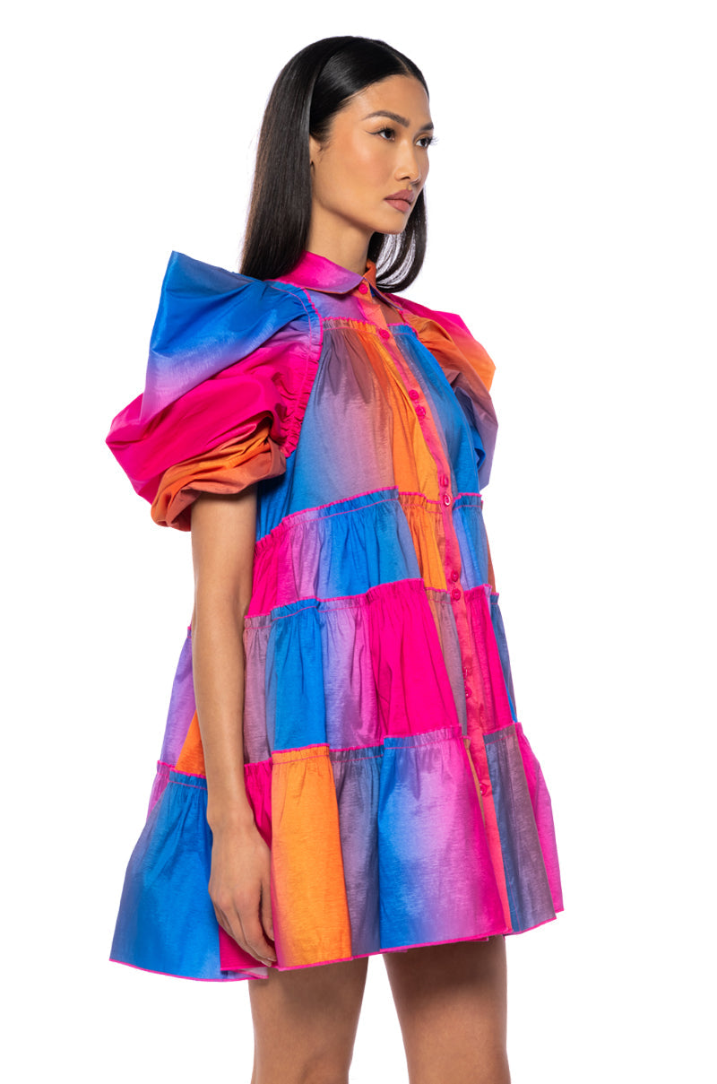 FALL IN LOVE COLLARED MINI DRESS