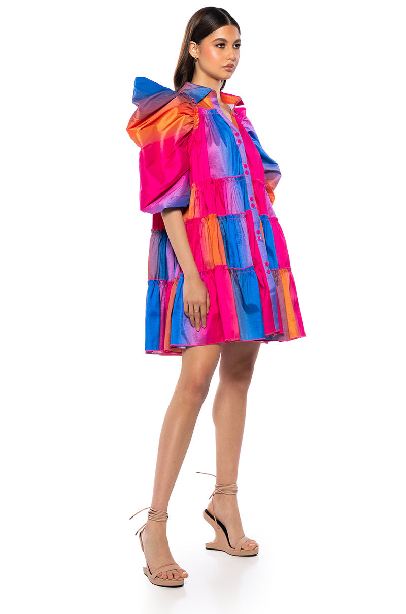 FALL IN LOVE COLLARED MINI DRESS