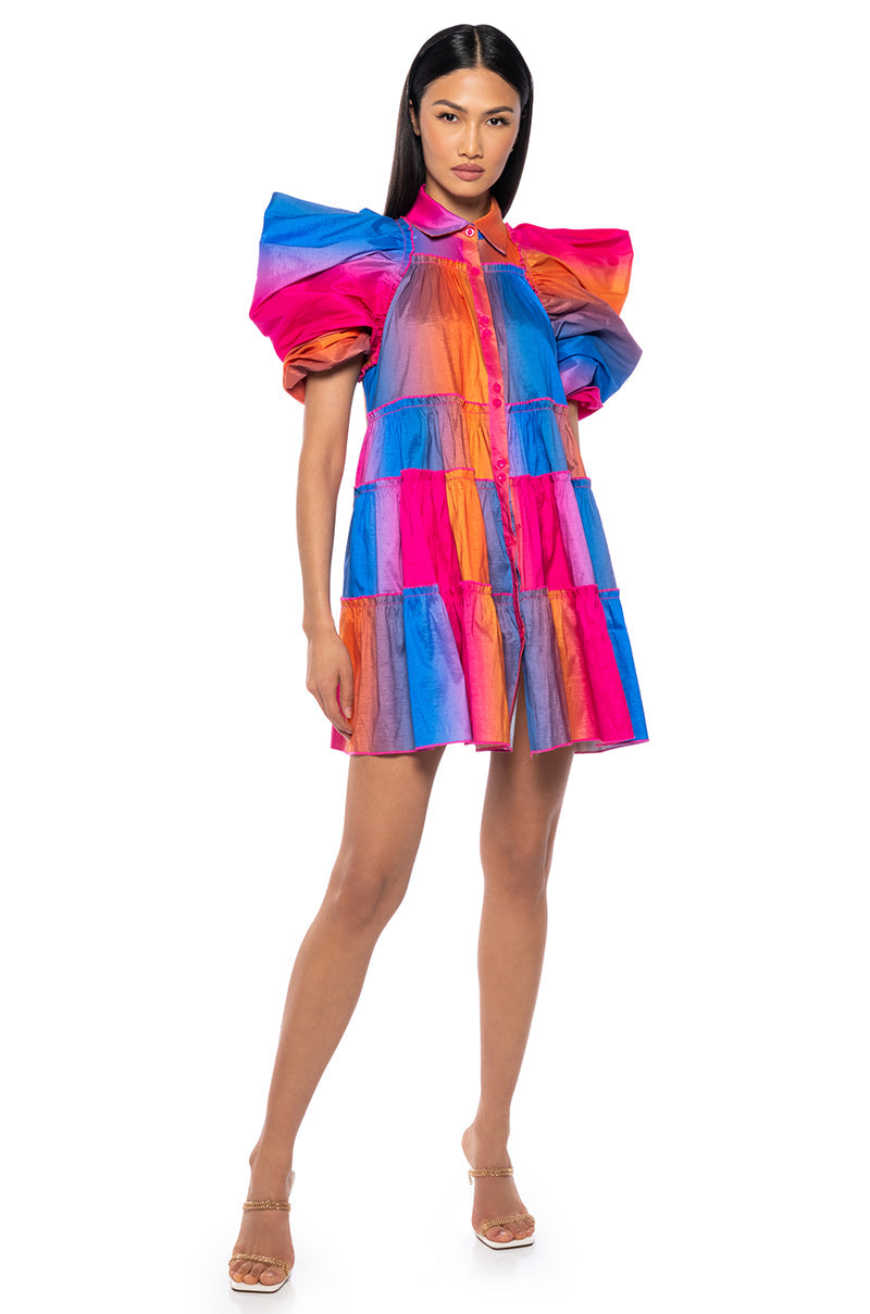 FALL IN LOVE COLLARED MINI DRESS