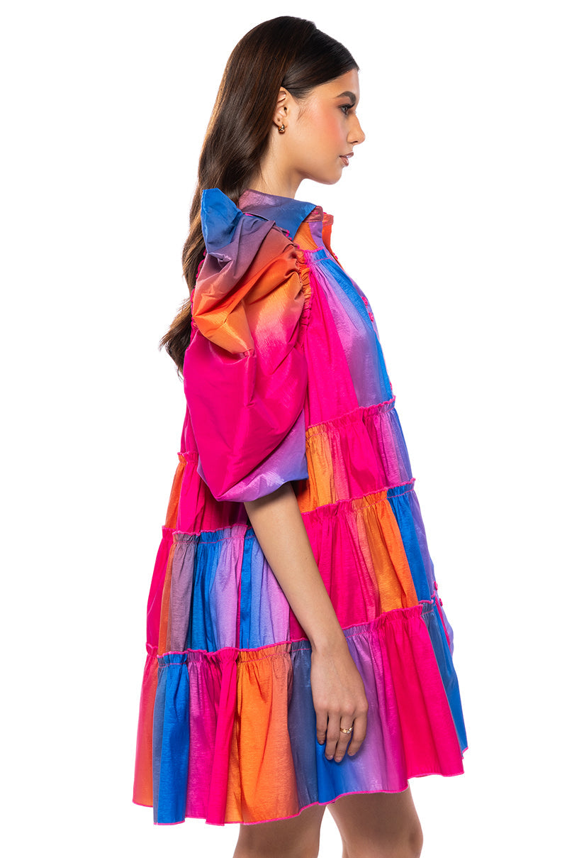 FALL IN LOVE COLLARED MINI DRESS