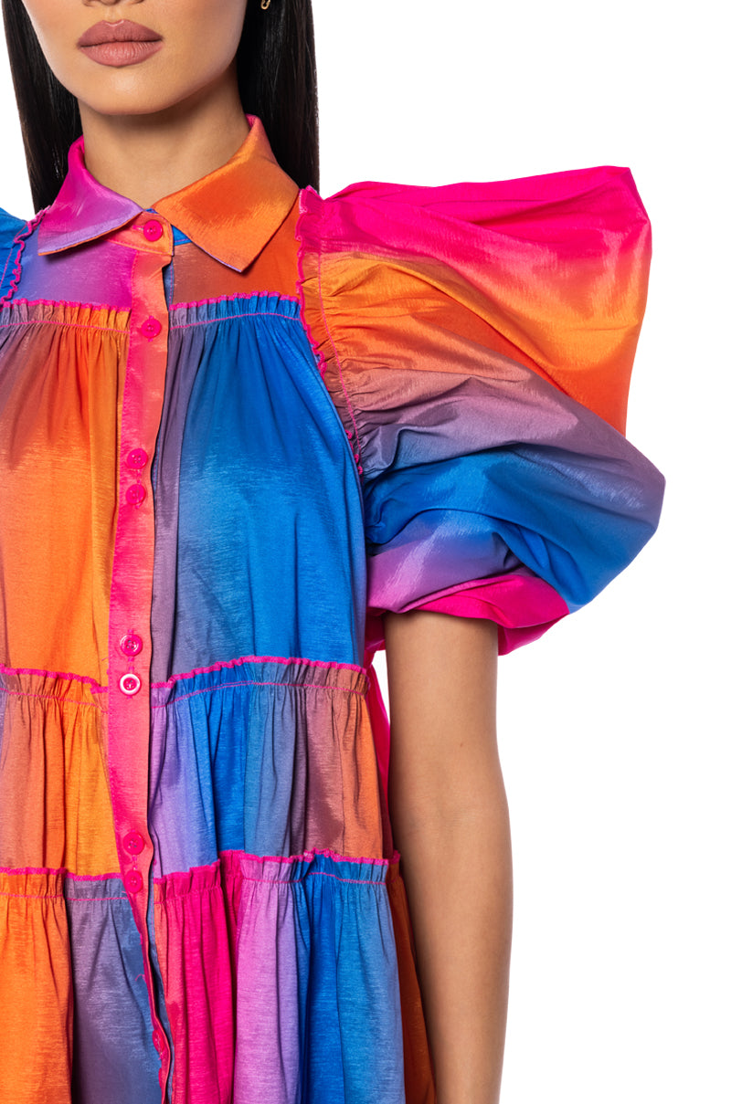 FALL IN LOVE COLLARED MINI DRESS