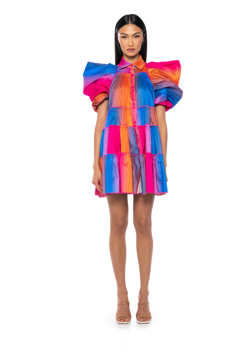 FALL IN LOVE COLLARED MINI DRESS