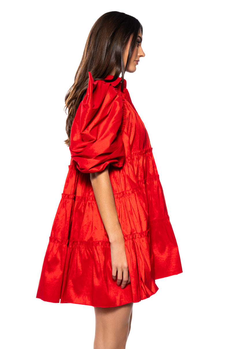 FALL IN LOVE COLLARED MINI DRESS