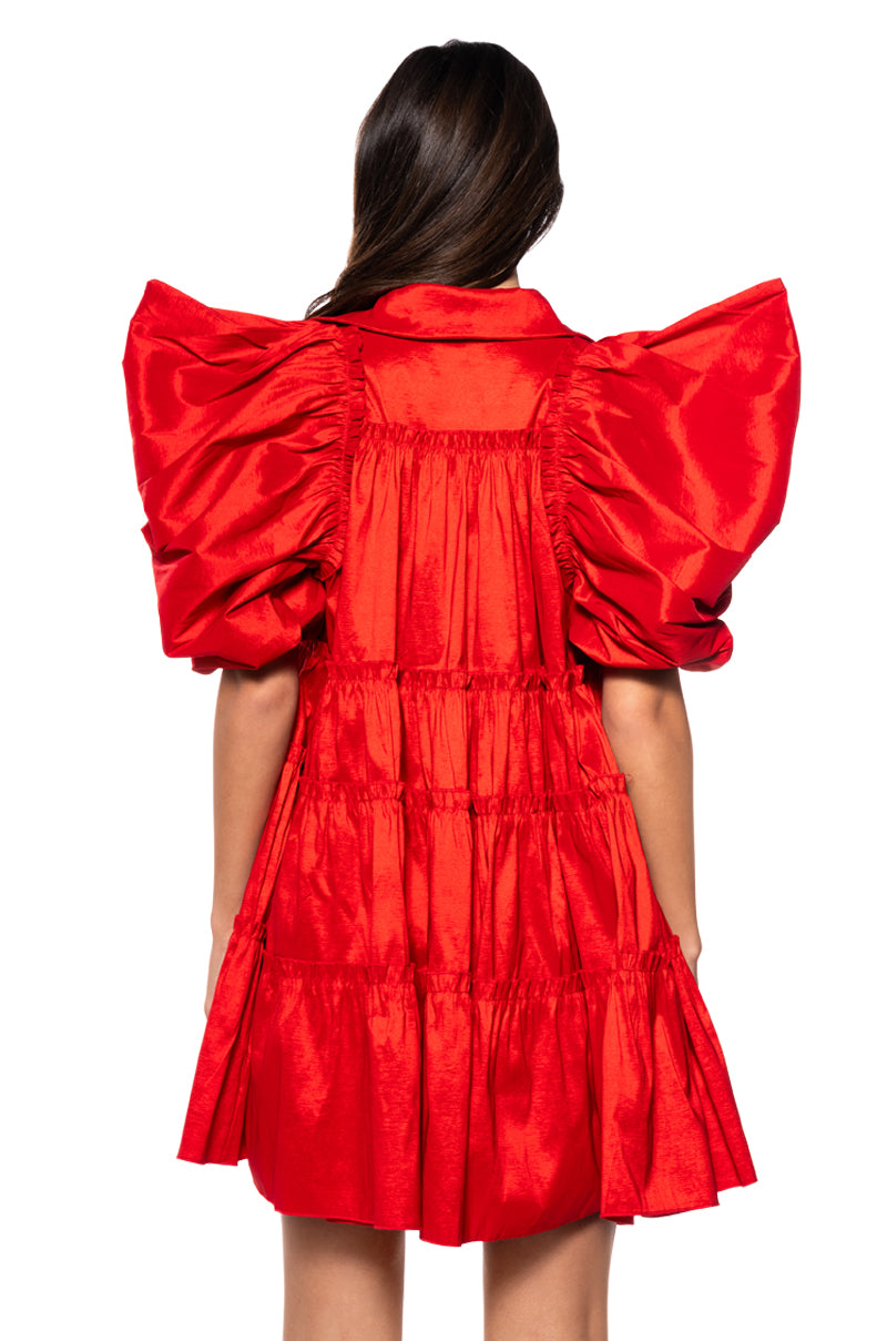 FALL IN LOVE COLLARED MINI DRESS