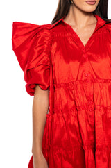 FALL IN LOVE COLLARED MINI DRESS