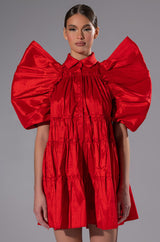 FALL IN LOVE COLLARED MINI DRESS