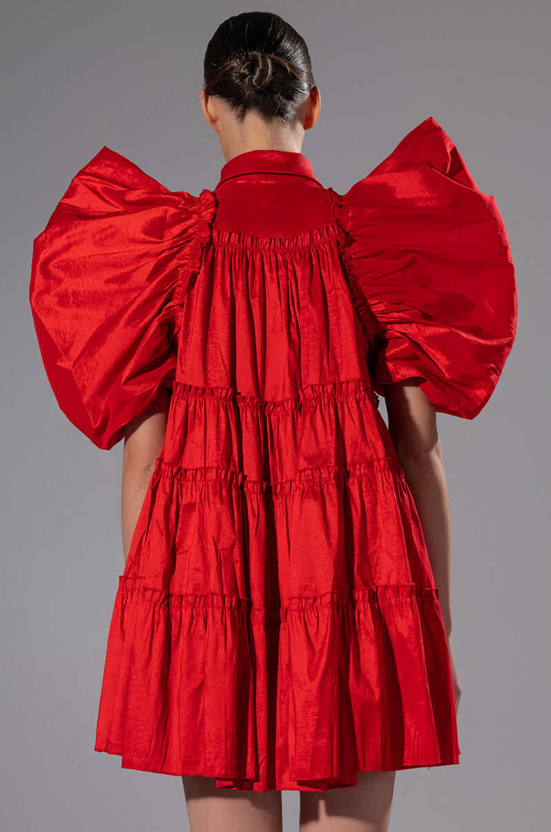 FALL IN LOVE COLLARED MINI DRESS