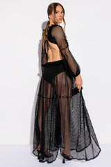 FALL INTO LOVE MESH MAXI DRESS
