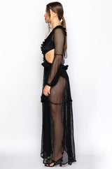 FALL INTO LOVE MESH MAXI DRESS