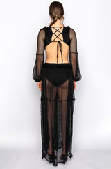 FALL INTO LOVE MESH MAXI DRESS