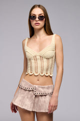 FEEL THE WARM CROCHET TANK