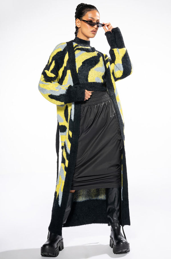 FEELING DANGEROUS LONG TIE CARDIGAN