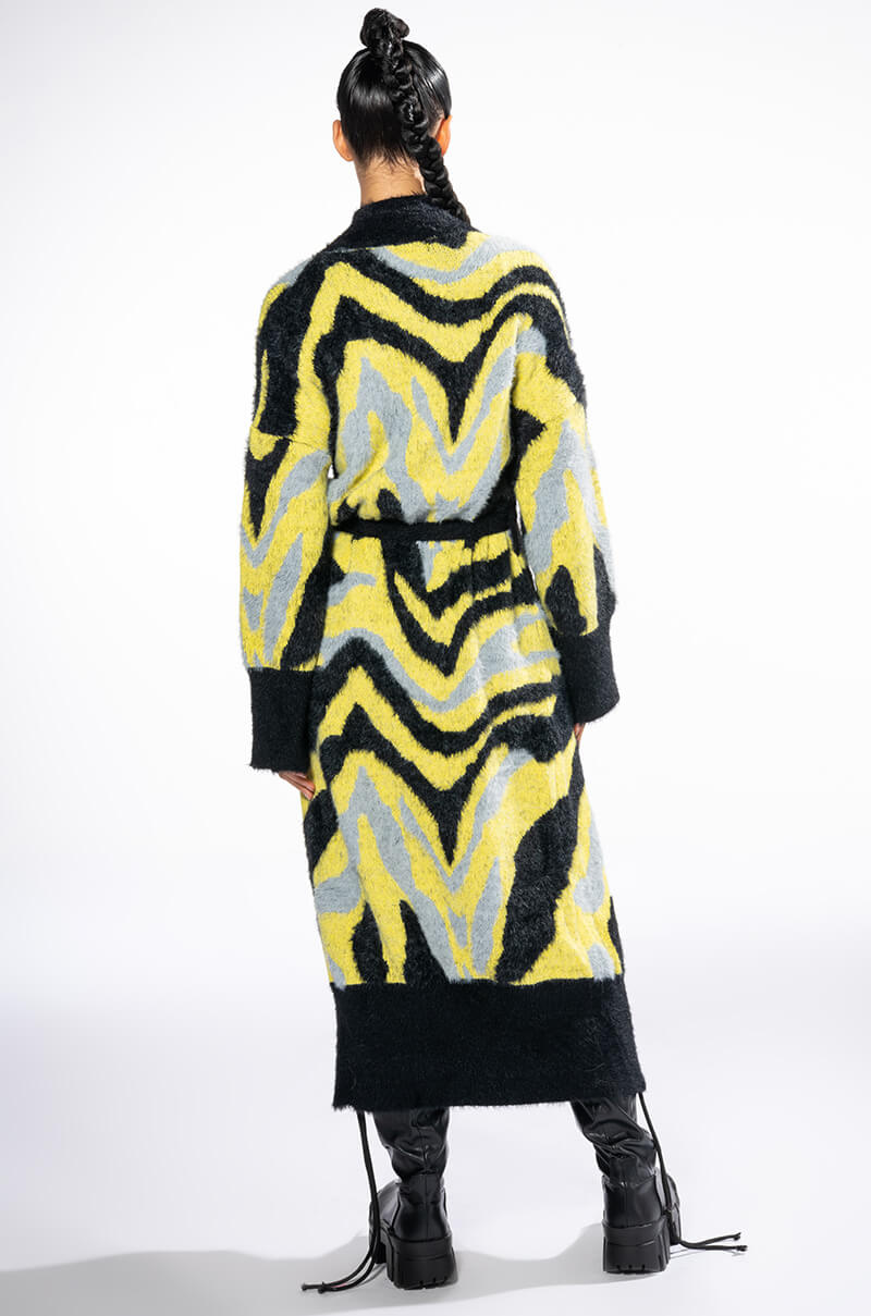 FEELING DANGEROUS LONG TIE CARDIGAN