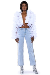 FEELING LIKE A STAR RHINESTONE WIDE LEG JEANS