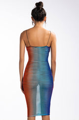 FEELING RIGHT MAXI DRESS WITH HIGH SLIT