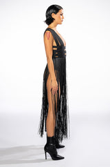 FESTIVAL FRINGE MAXI DRESS