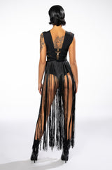 FESTIVAL FRINGE MAXI DRESS