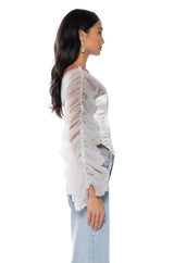 FIERY AND FIERCE LONG SLEEVE TOP