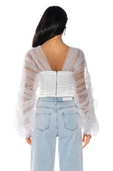 FIERY AND FIERCE LONG SLEEVE TOP