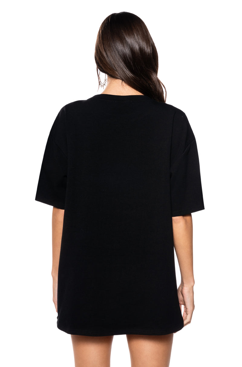FIGHT THE FEELING EMBELLISHED GRAPHIC T SHIRT