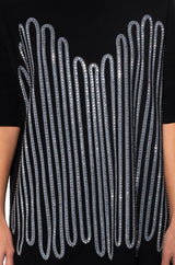 FIGHT THE FEELING EMBELLISHED GRAPHIC T SHIRT
