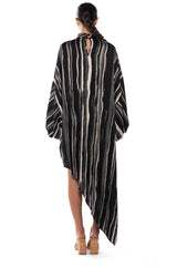 FILM MIDI ASYMMETRICAL SHIRT DRESS