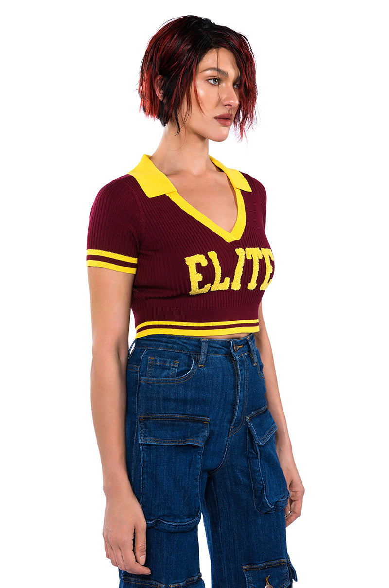 FIRE UP SHORT SLEEVE SWEATER